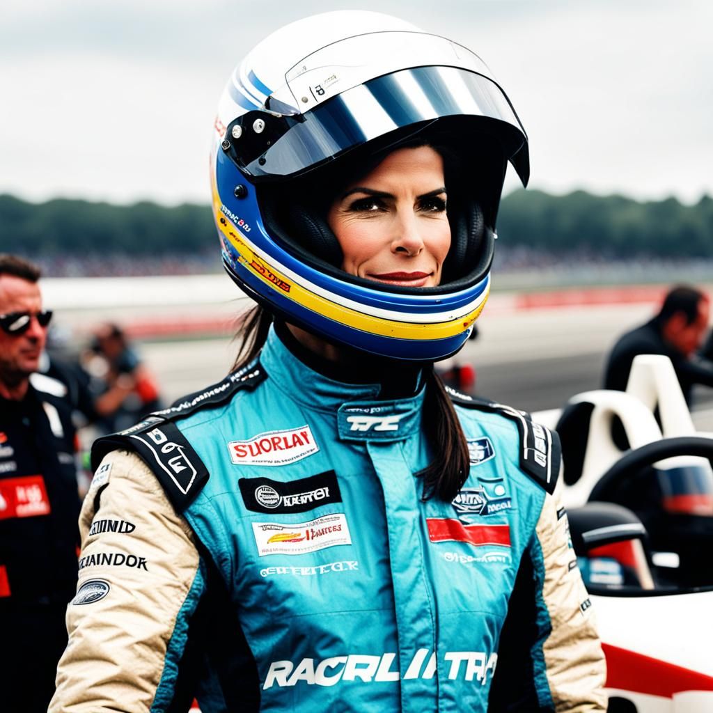 Sandra Bullock as a Racing Driver