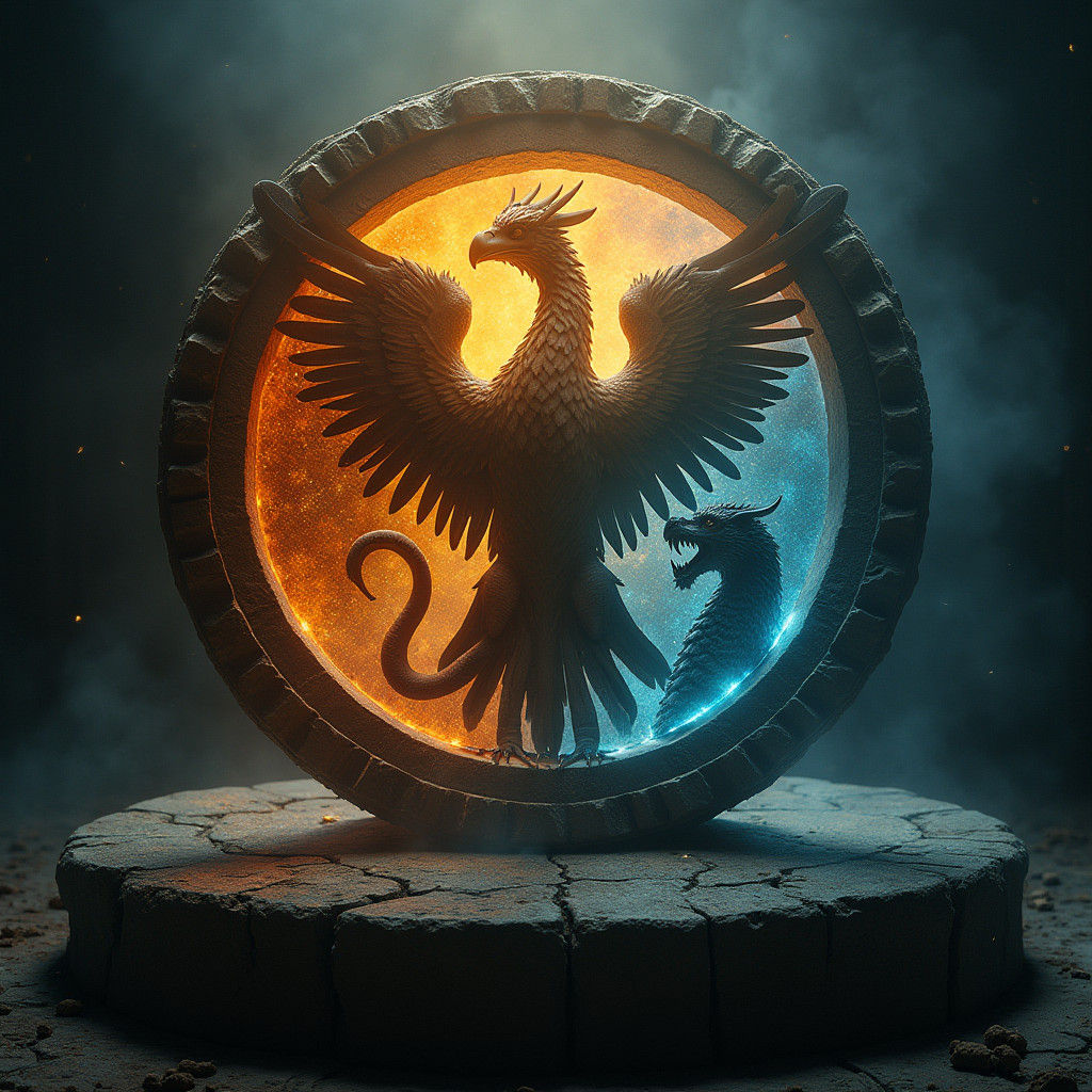 Mythological Crest Radiates an Otherworldly Aura