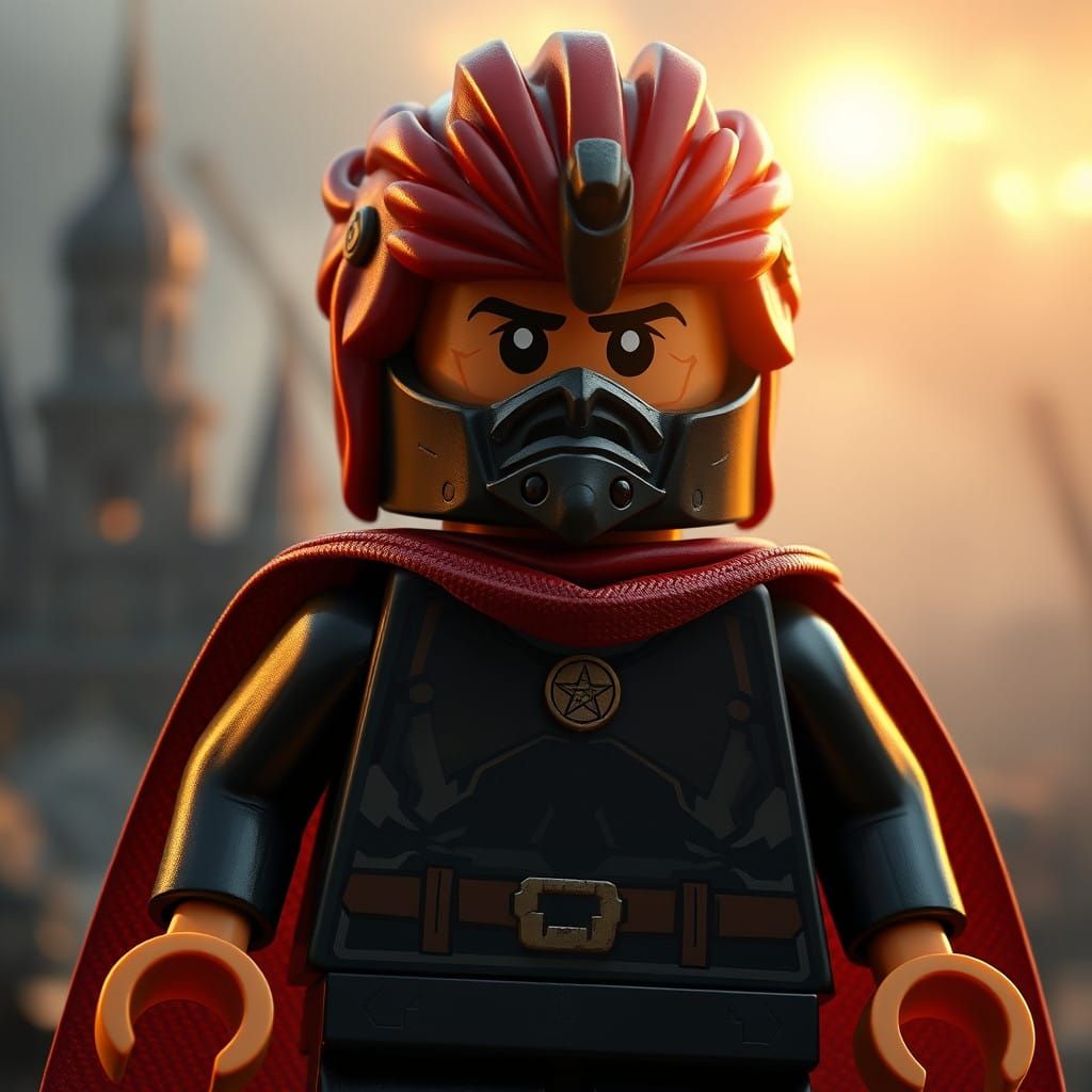 Stunning Digital Matte Painting of Intricate LEGO Minifigure