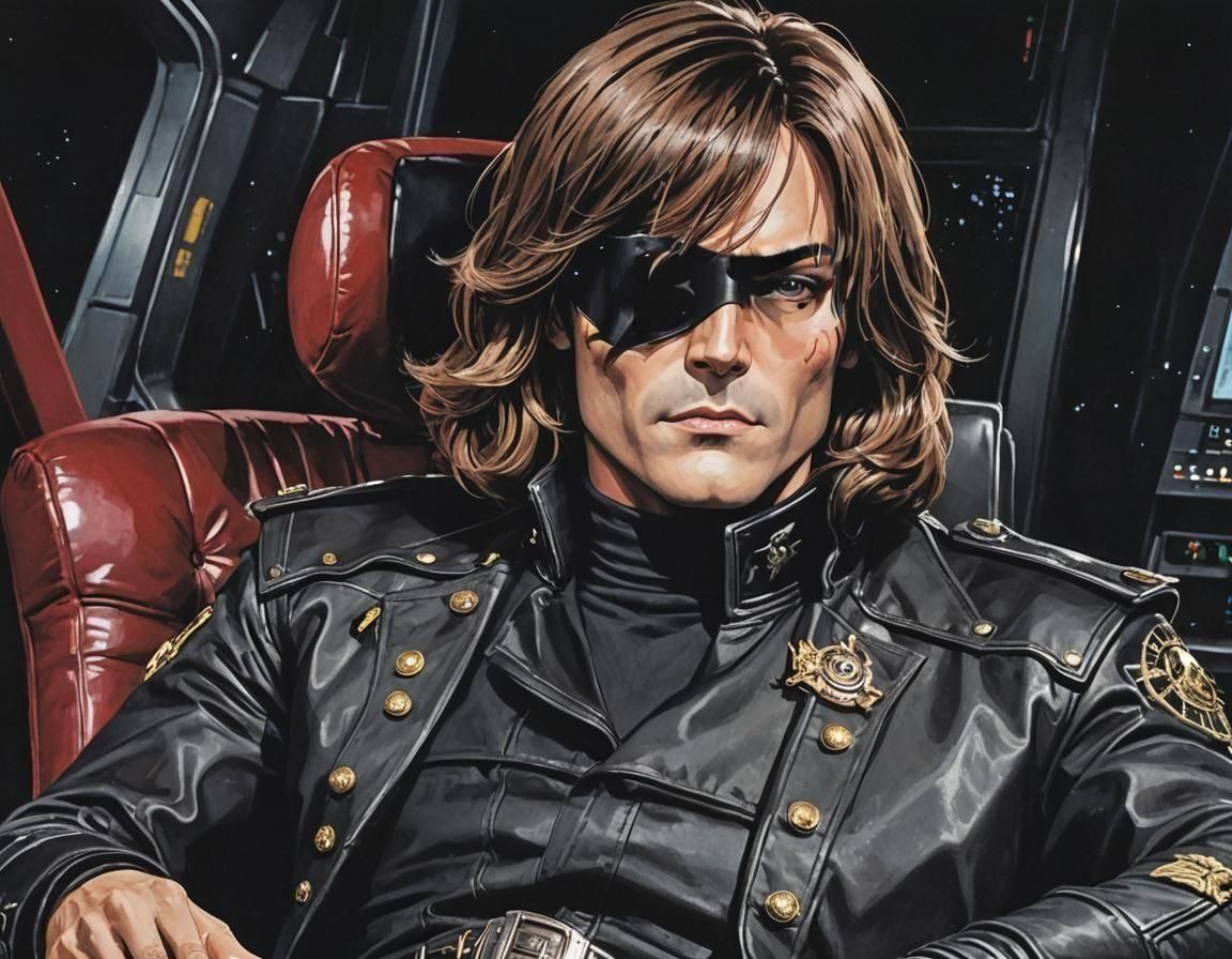 Space Pirate Captain Harlock Portrait