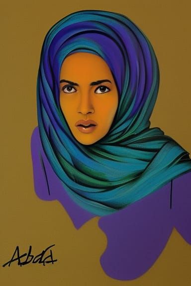 Surreal Woman Blends Into Background