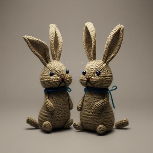 String Art Mad Rabbit Sculpture