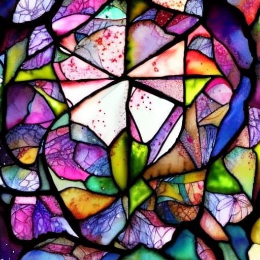 Kaleidoscope Dreams: Sunlight Through Shattered Glass