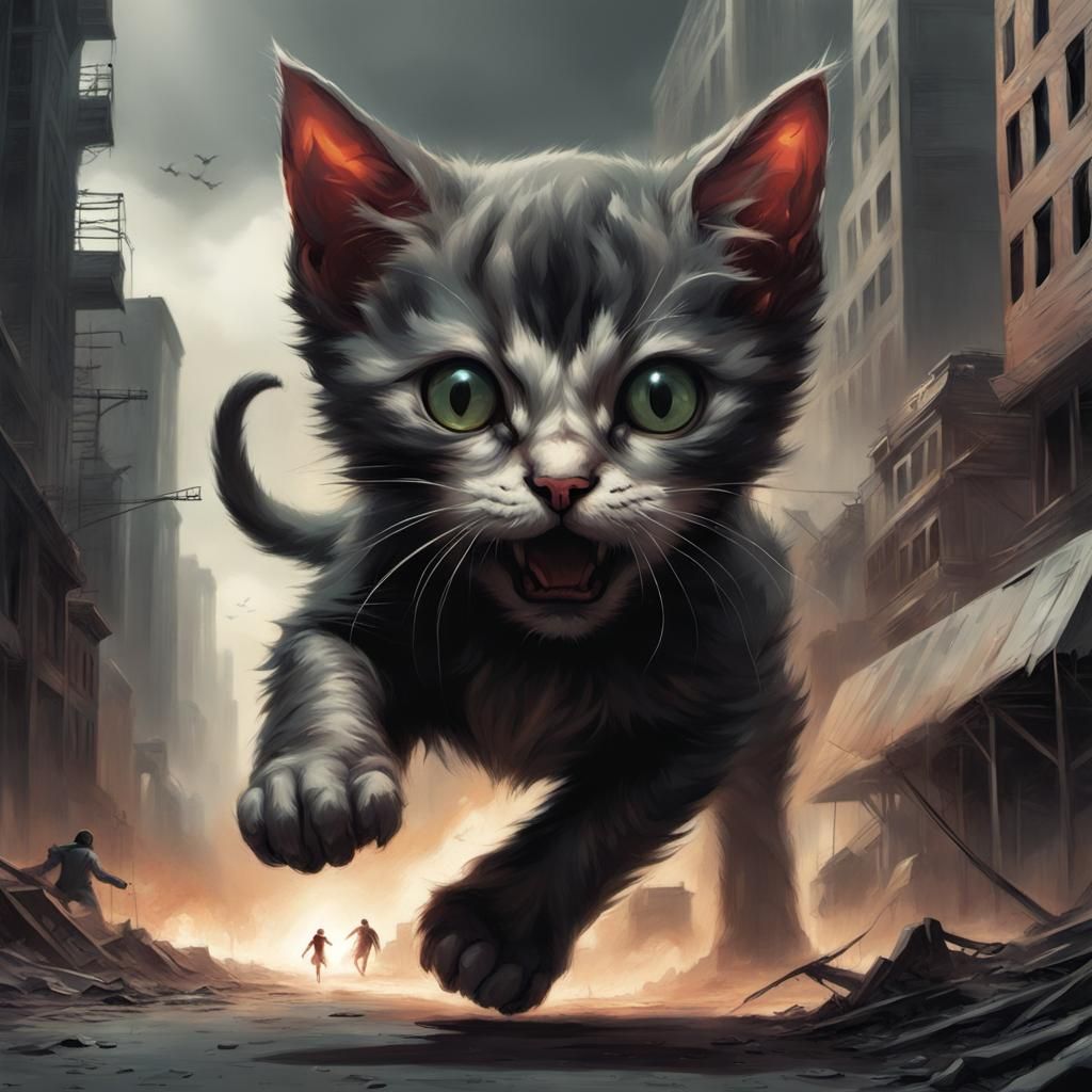 Giant Kitten's Dystopian Pursuit