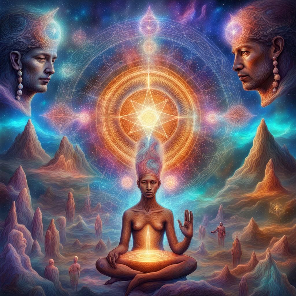 Holographic Cosmic Illustration of Primitive Religion