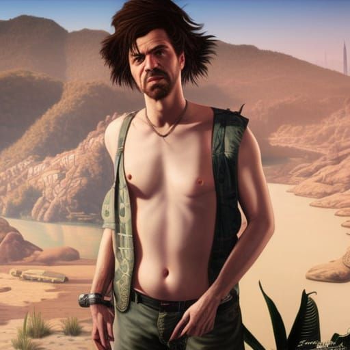 Grand Theft Auto V Inspired Photorealistic Scene