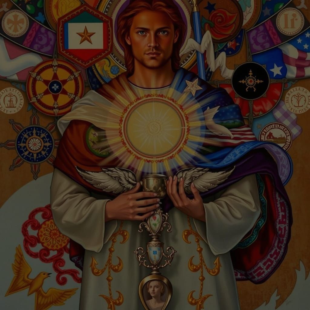 Masterpiece Painting of Beauty and Truth