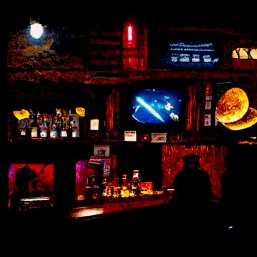 Space Western Bar Scene