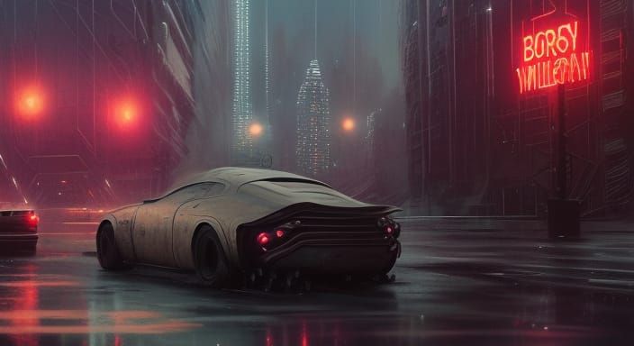 Dystopian Street Race: A Cinematic Digital Masterpiece