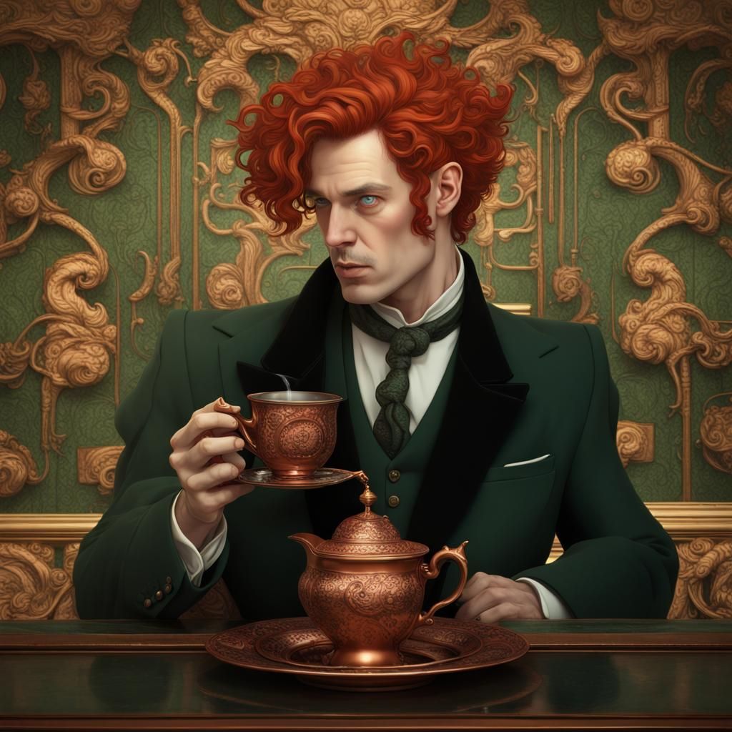 An Irish Dandy sips Masala Chai