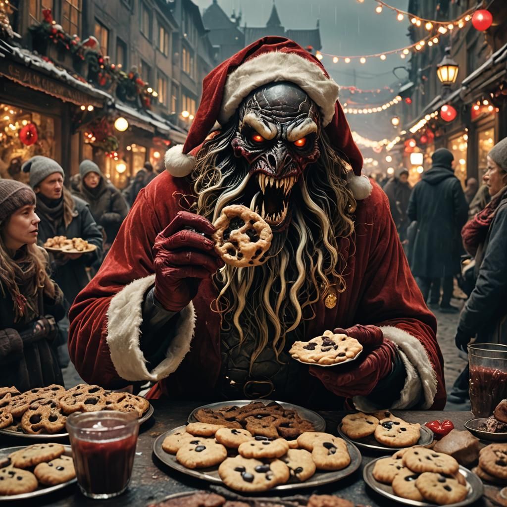 Venomous Santa Claus in Christmas Market