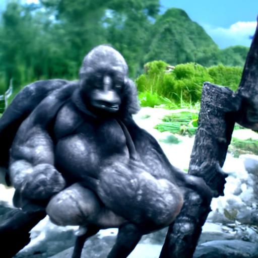 Gorilla Without Legs: Epic Digital Matte Painting