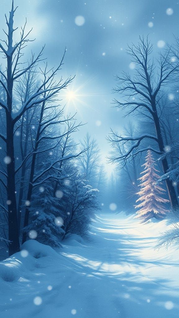 Fading Embers of Longing in a Snowy Expanse