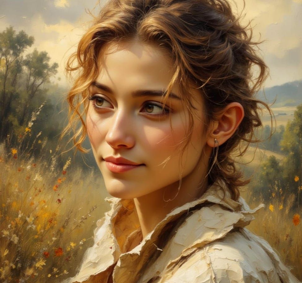 19th Century Gentleman's Portrait in Misty Dawn