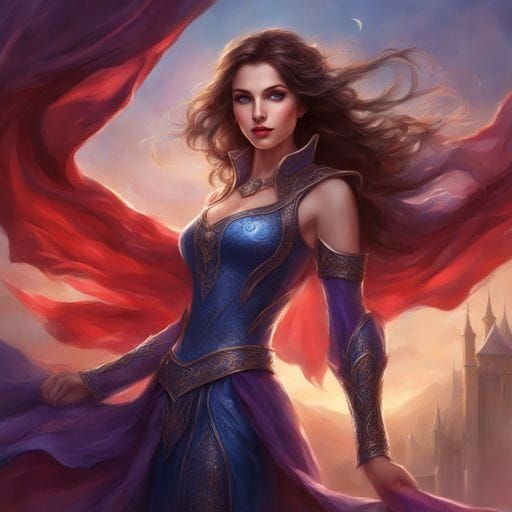 Medieval Vampire Woman with Mesmerising Beauty