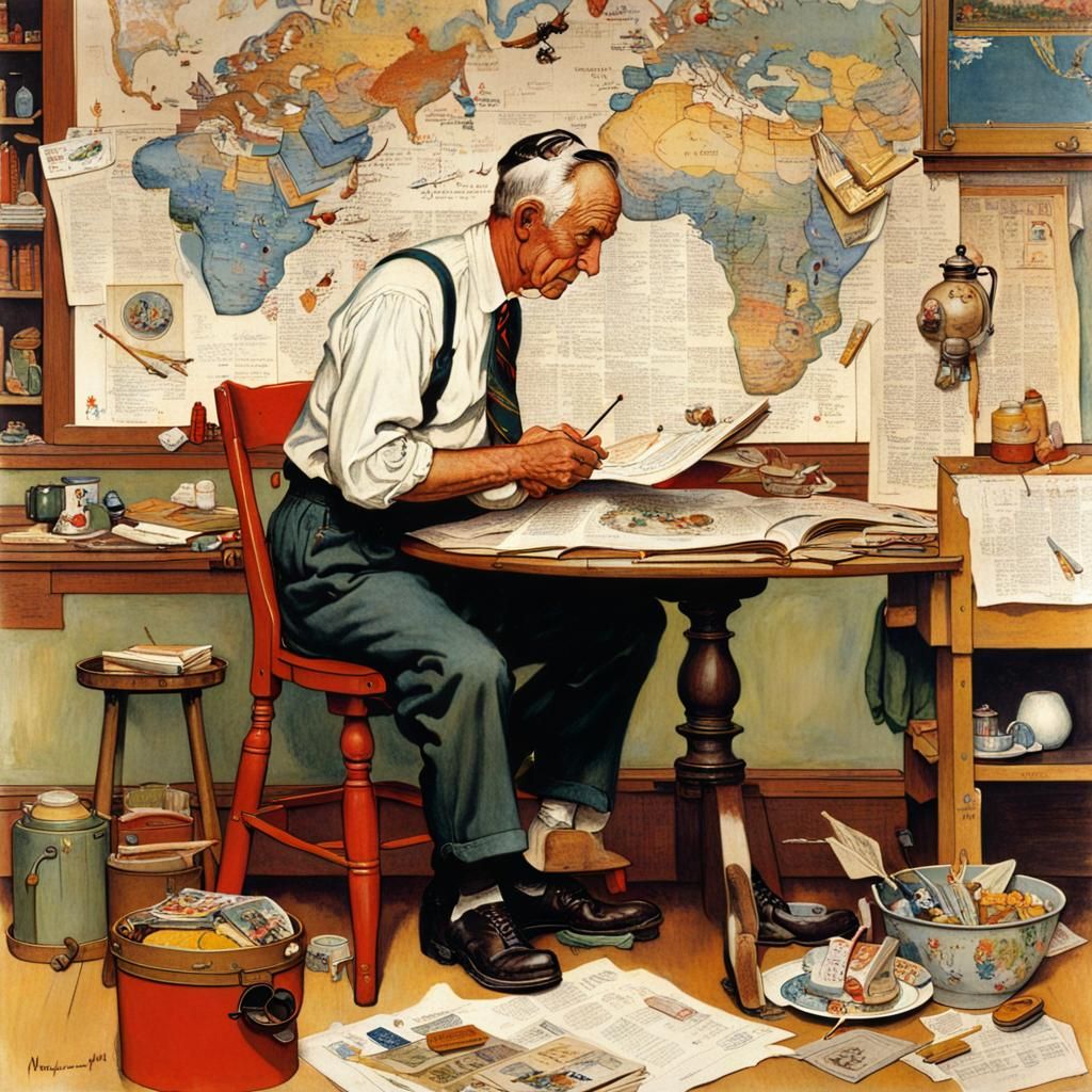 Artist Norman Rockwell imagination
