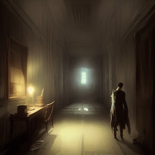 Sinister Backrooms Image by Greg Rutkowski