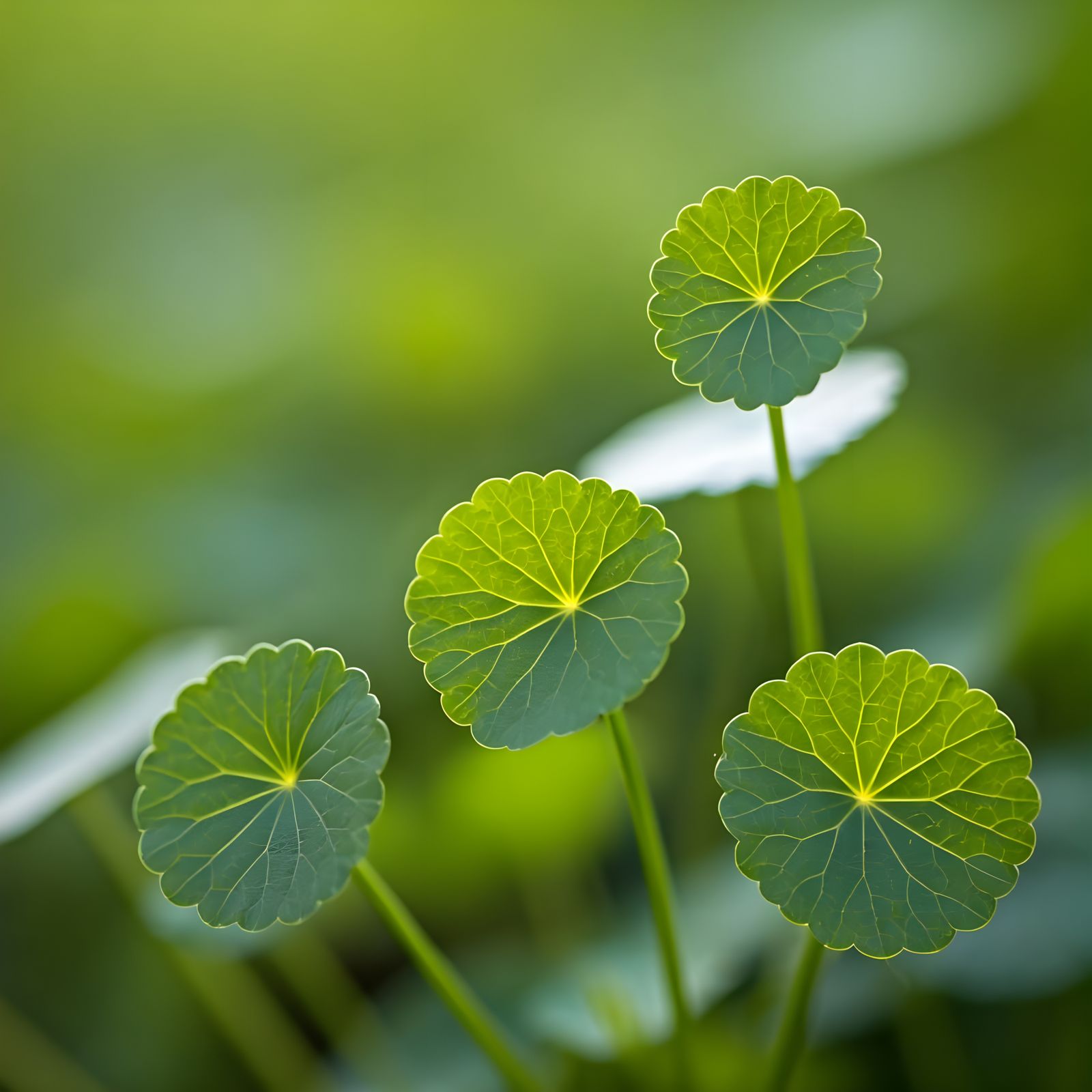 Lush Gotu Kola Leaves in High-Quality Photo