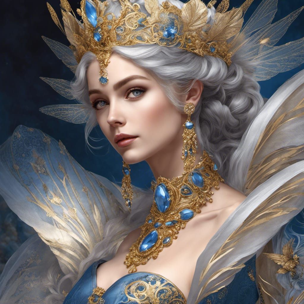 Fairy Queen Portrait in Intricate Detail
