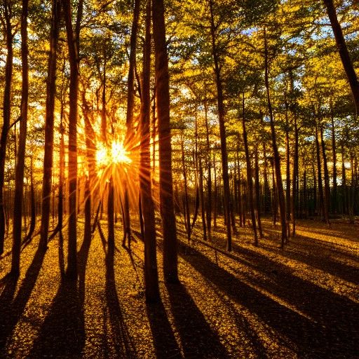 Glass Maple Forest Sunset Refraction in HD