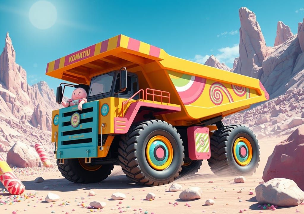 Marshmallowpunk Candy Extraction in Whimsical 3D Art