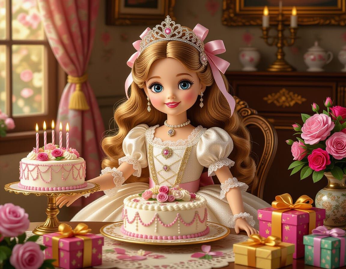 Victorian Barbie's Anime Birthday Celebration