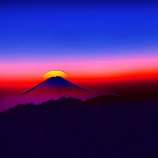 Picturesque Japanese Sunset