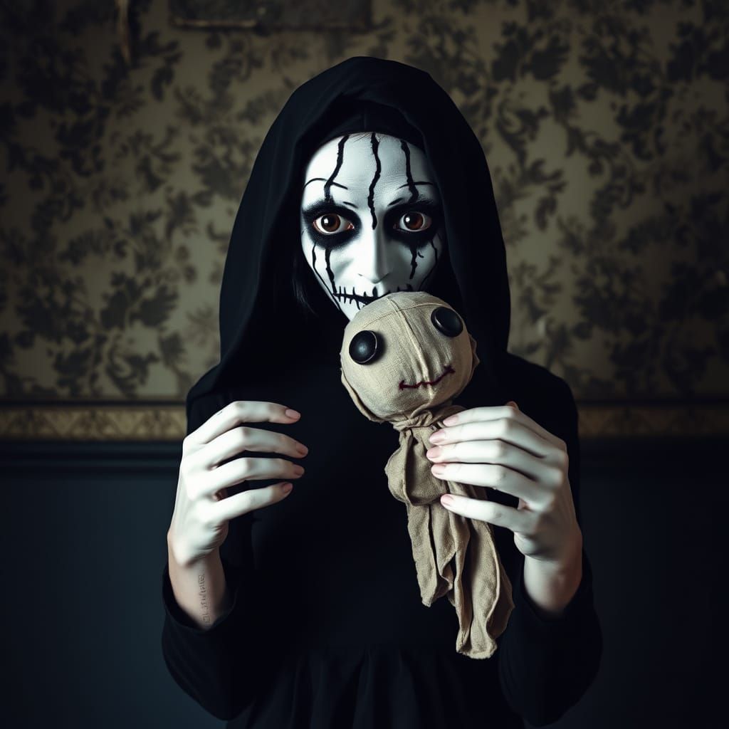Macabre Doll Maker in a Creepy Abandoned Room