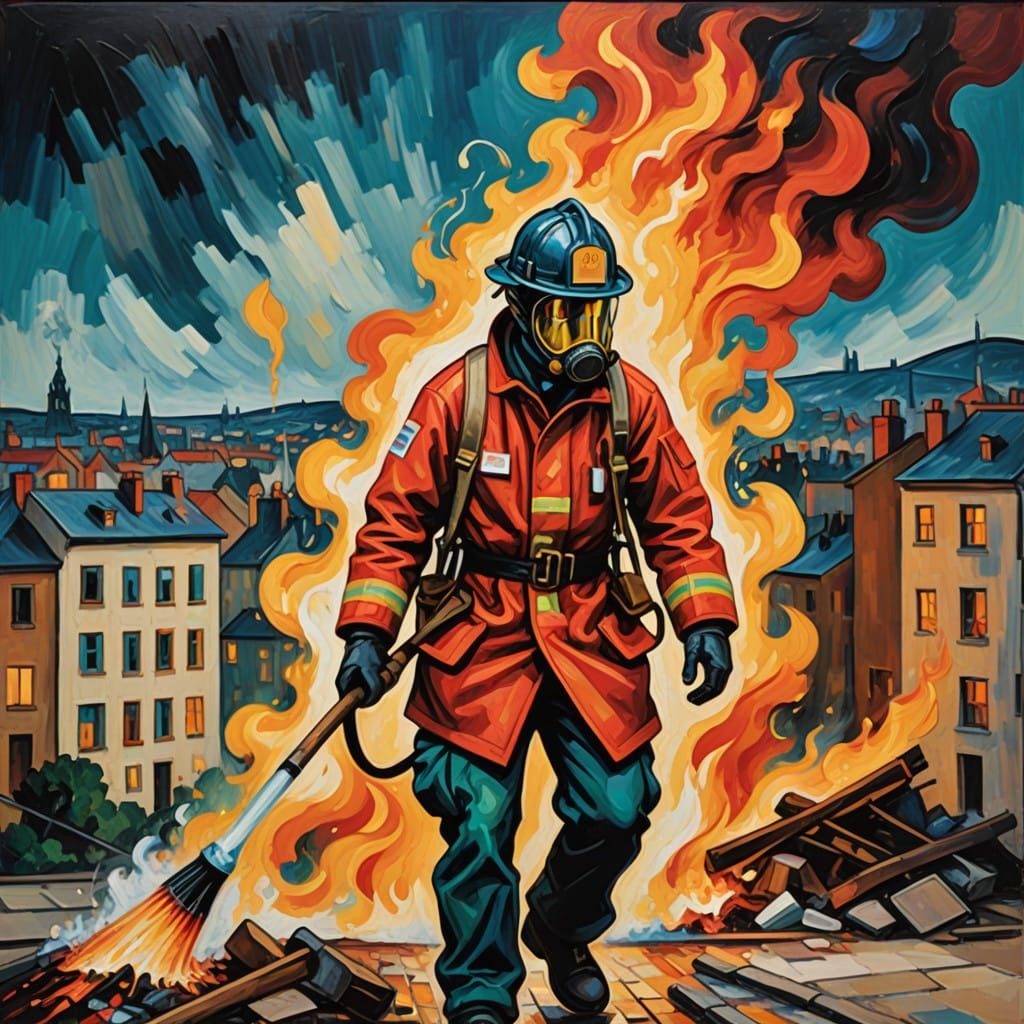 Firefighter Dalmatian Heroically Extinguishes City Inferno i...
