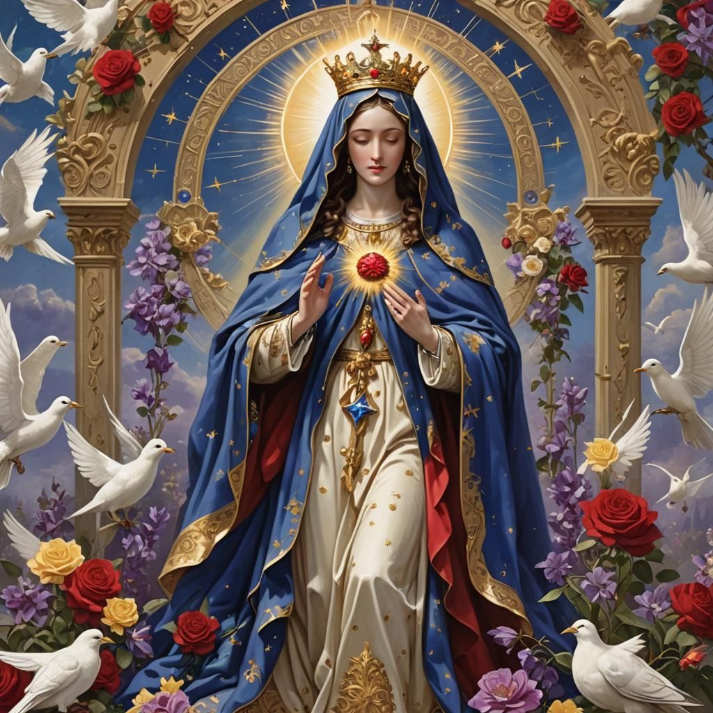 Our Lady of Sorrows at Heaven's Golden Gates