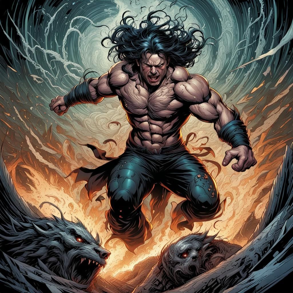 Rage and Chaos Comic Book Art