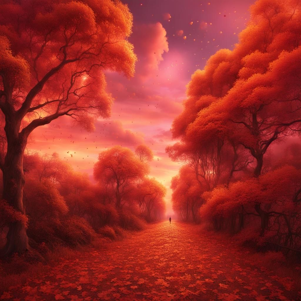 Epic Autumn Walk with Gold Flakes