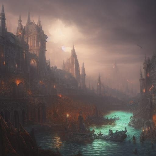 Mouth Shut: Detailed Matte Painting in Deep Color