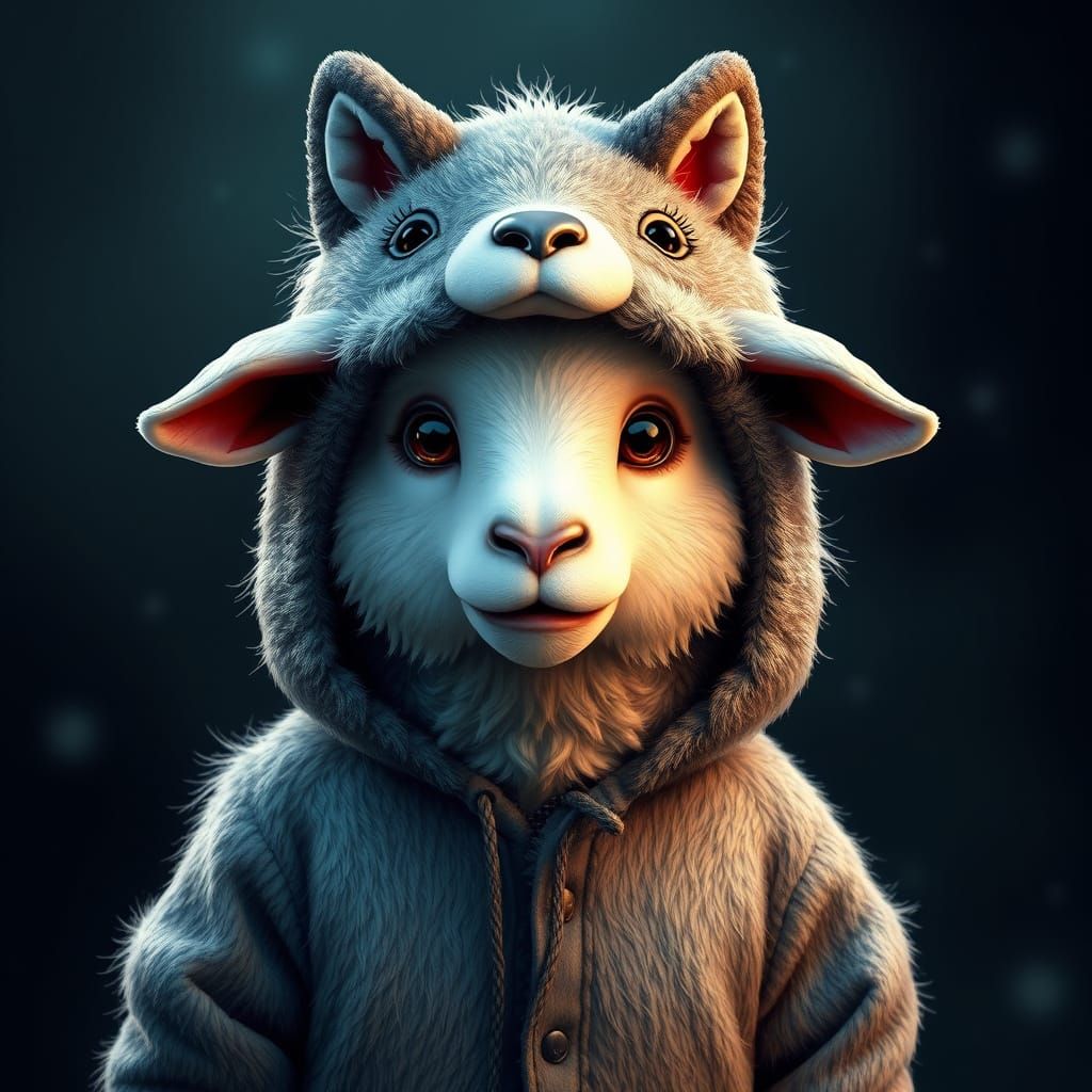 Cute Sheep in Magical Fantasy World