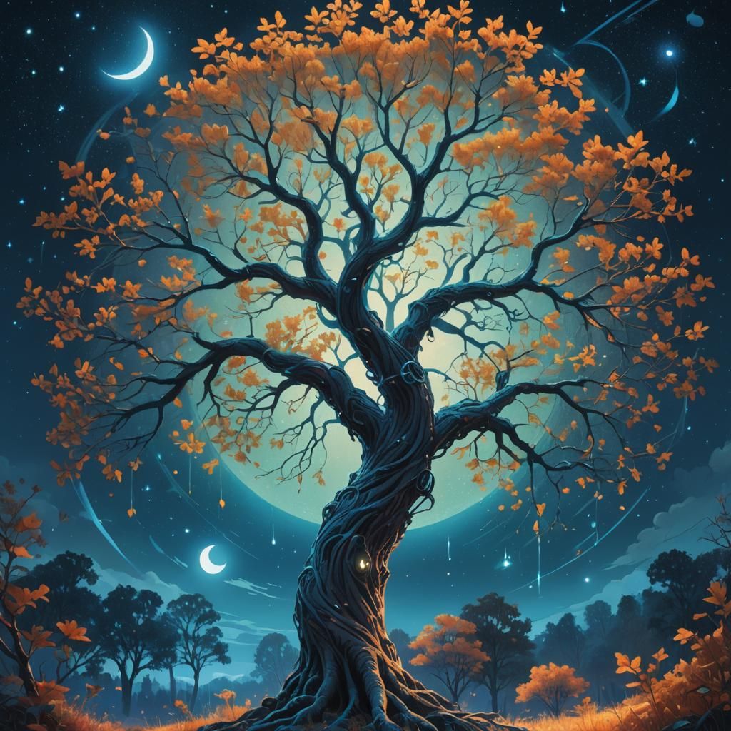Ethereal Tree of Life Fantasy Concept Art
