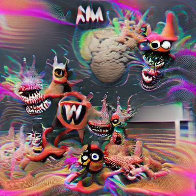 Apocalyptic Landscape of Surreal Chaos