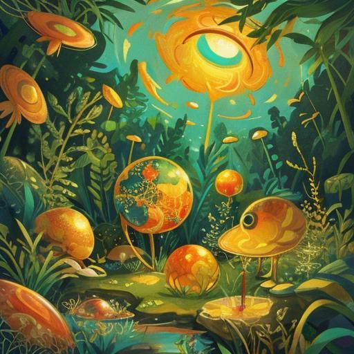 Microbiology Art Inspired by Haeckel: Surrealist Expressioni...