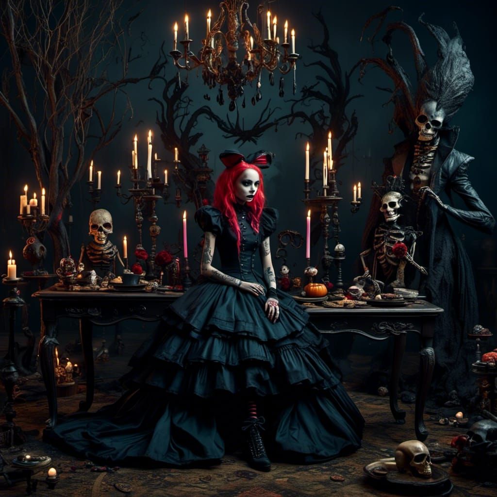 Alice in Goth-Punk Wonderland: A Dark Interpretation