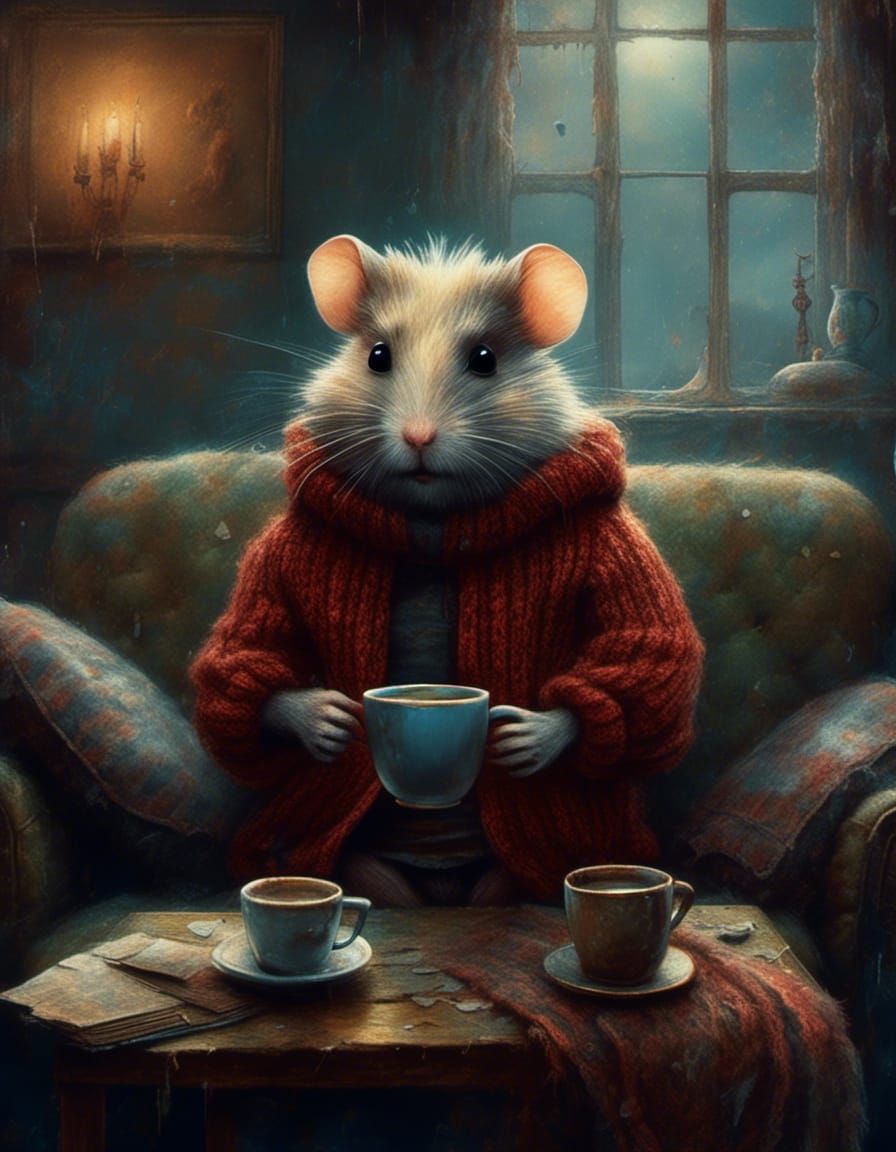 Cozy coffee 🐹☕️