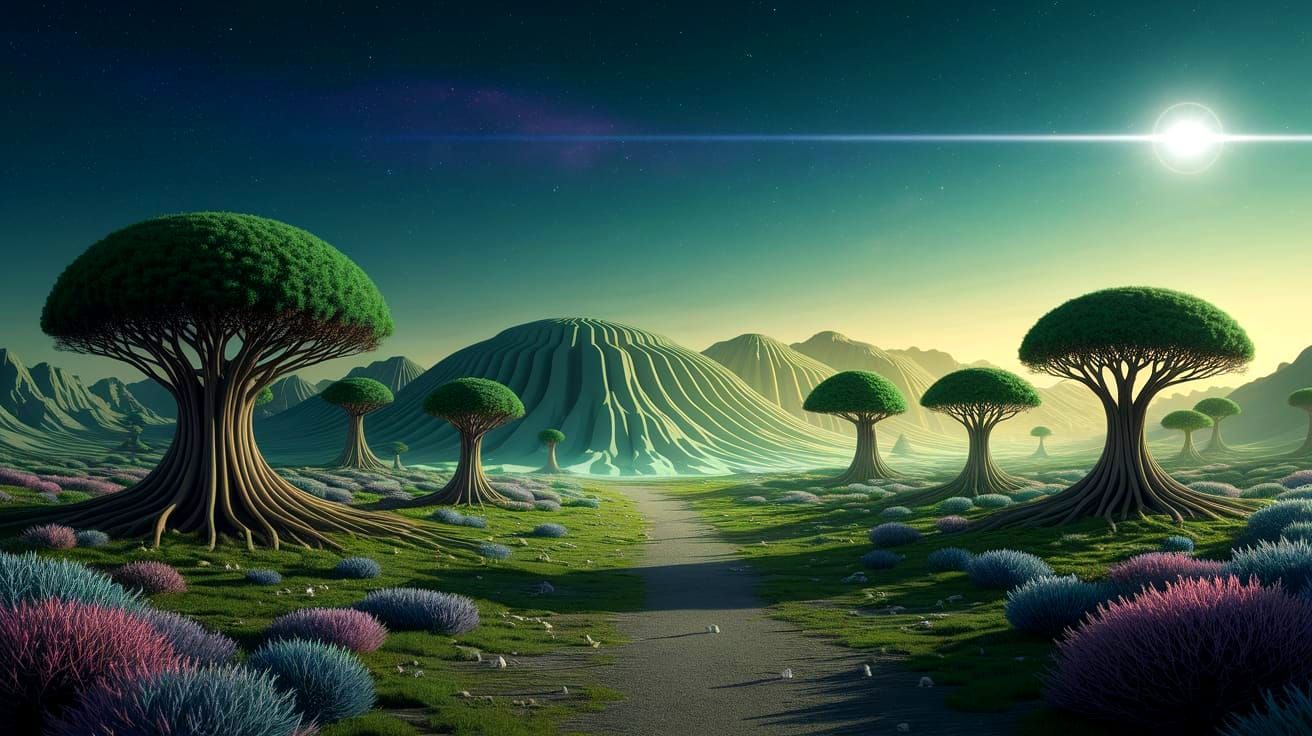Cosmic Forests with Geometric Landscapes