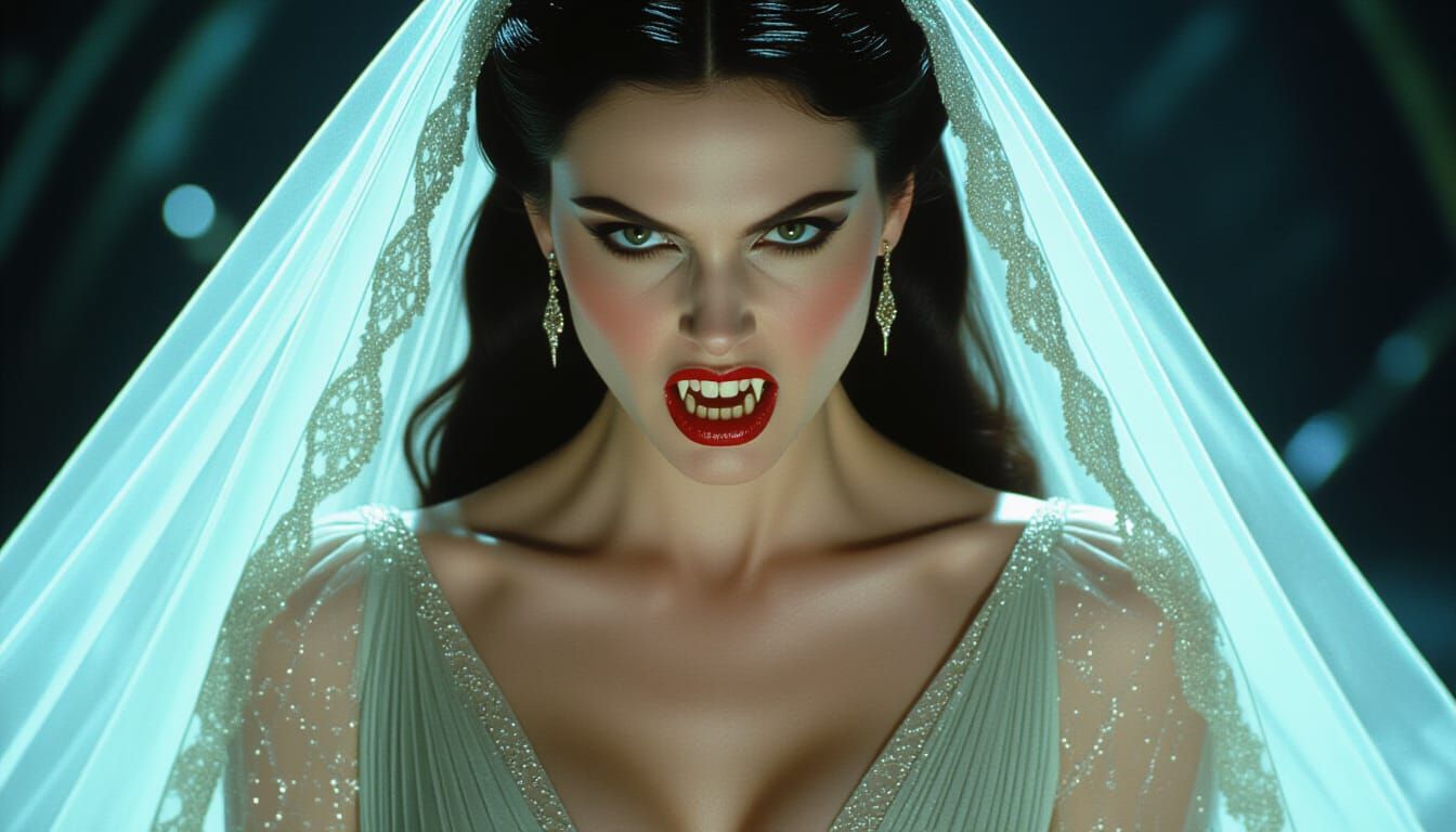 Aphrodite Vampire Reveal in Burton-esque Style