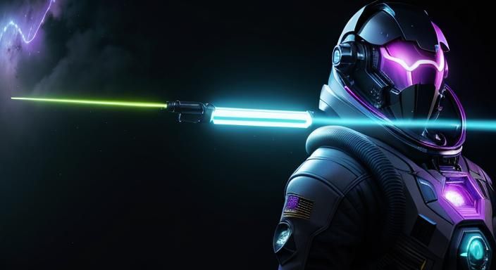 Astronaut in Bioluminescent Mist: Cinematic Fantasy Art