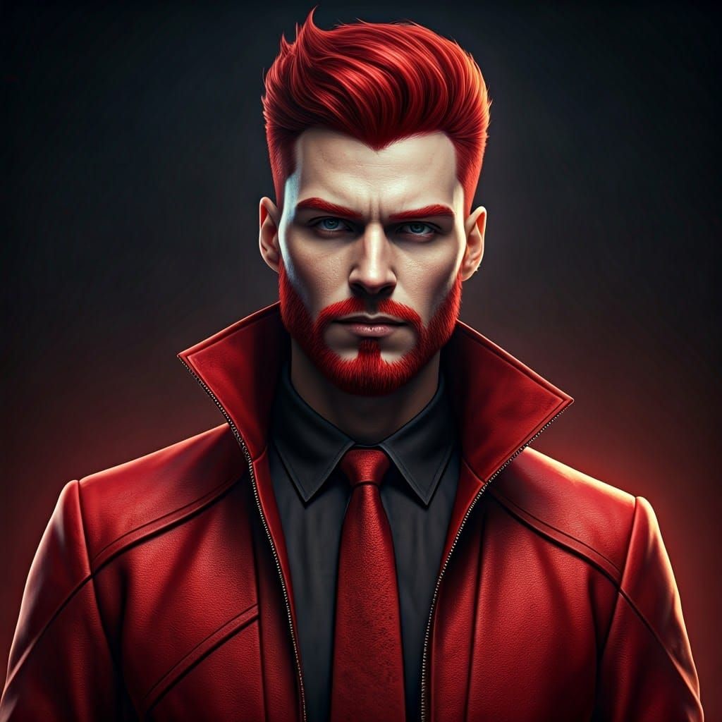 Hyperrealistic Portrait of Lysandre in Luxury Fashion Style