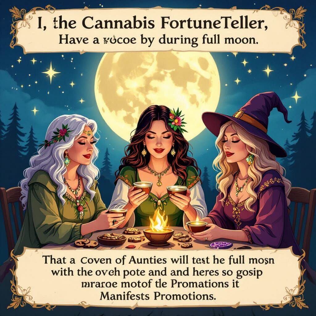 Cannabis Fortune Teller Predicts Auntie Coven