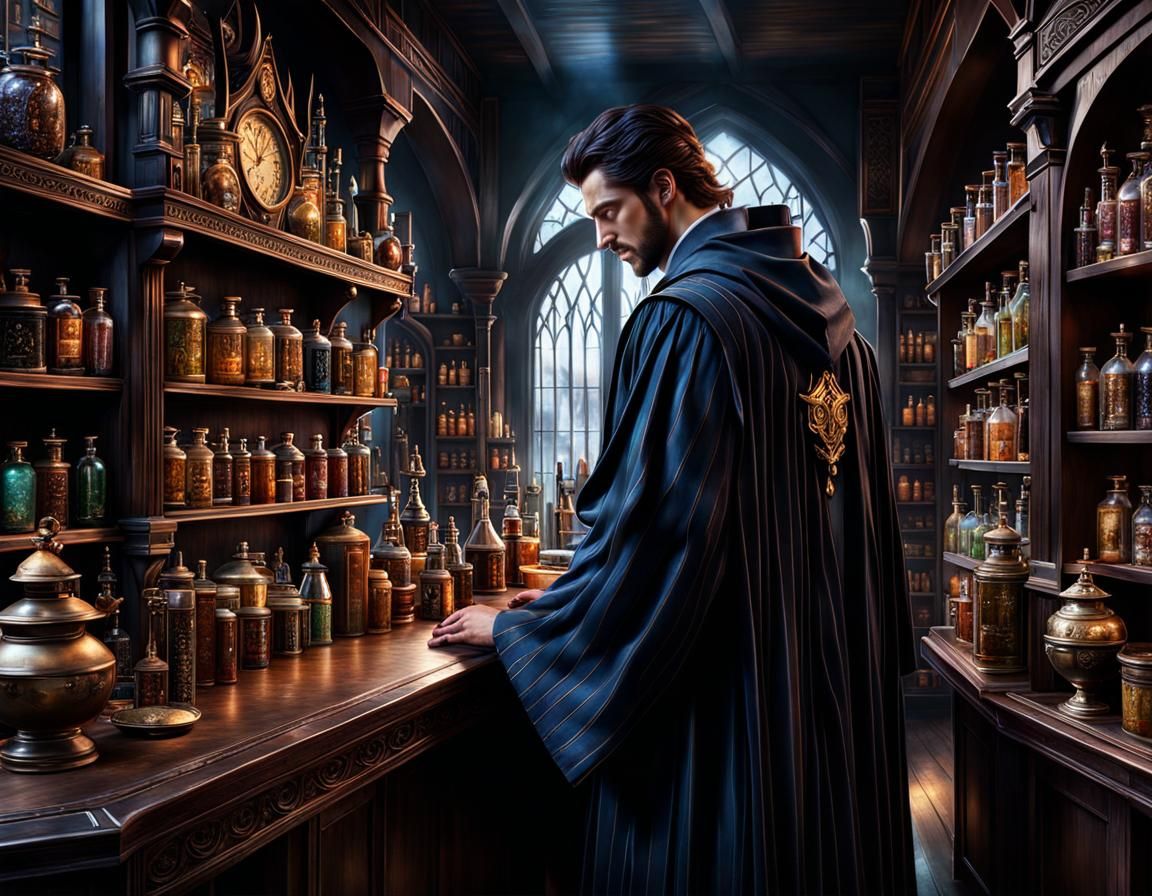 Mage looking for alchemy supplies.