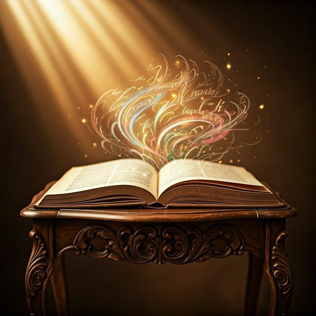 Magical Book Creates Realm in Post-Impressionist Style