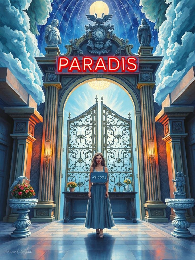 Ethereal Welcome to Heaven by Neon Paradise