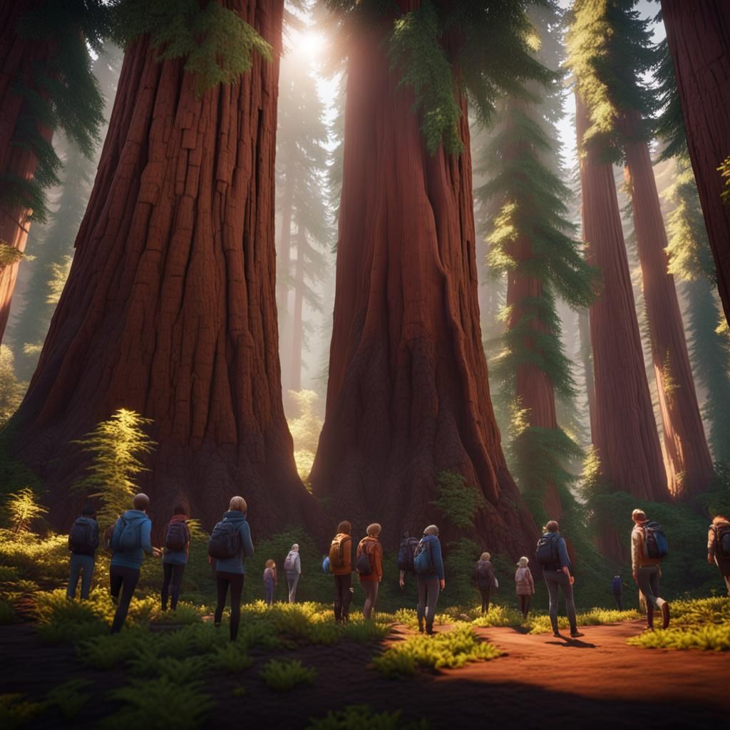 Redwood Forest Colony with Amazing Depth in Unreal Engine