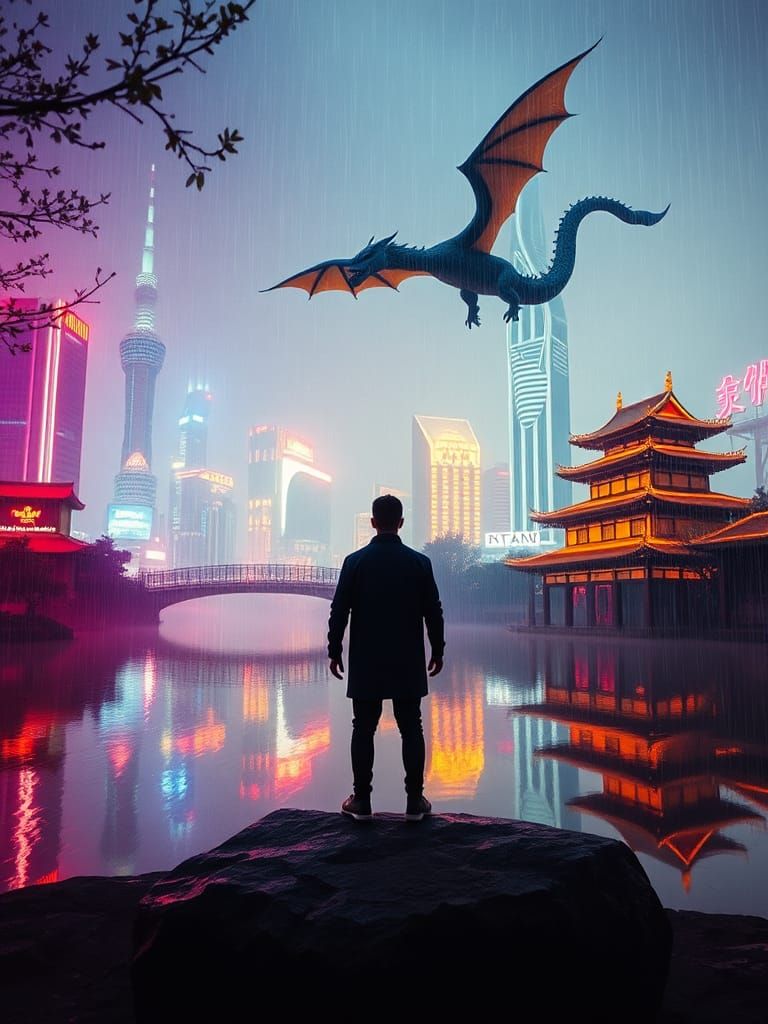 Crossroads of Time: Cyberpunk Meets Ancient China
