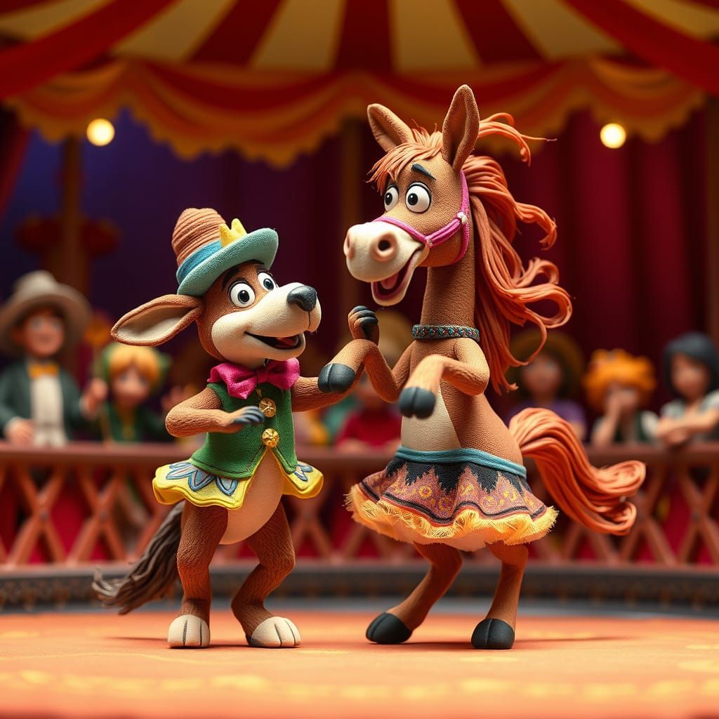 Claymation Dog and Pony Circus Show
